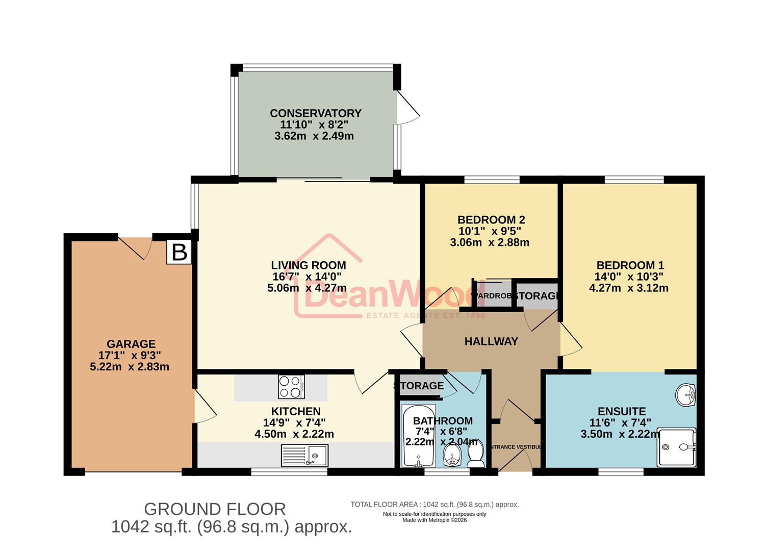Floorplan - 19, Meadow Court, Ballasalla, Isle of Man. - Plan 1 of 1