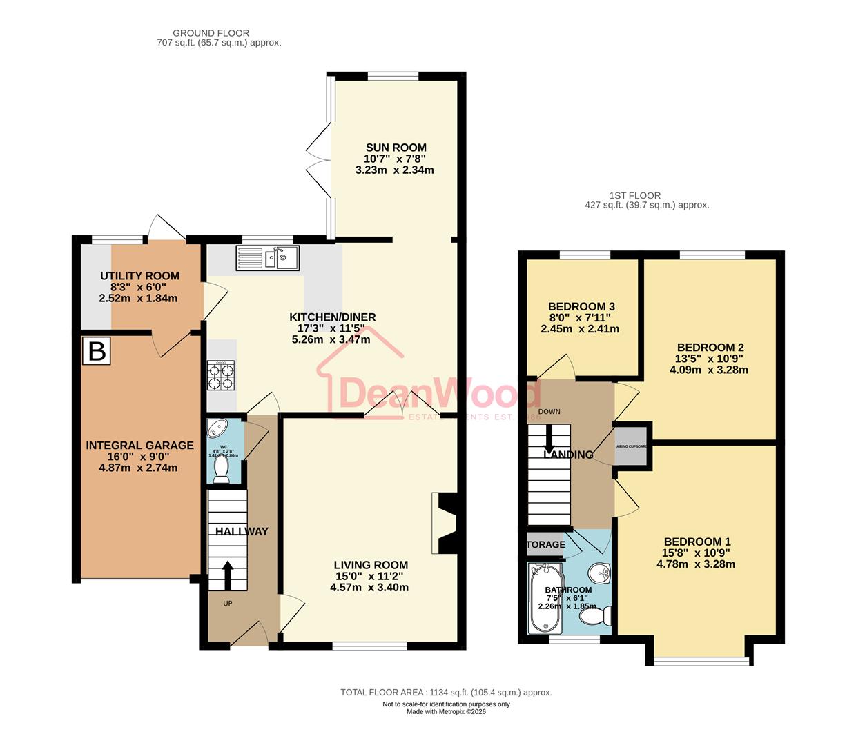 Floorplan - 11 Larch Hill Grove, Onchan. - Plan 1 of 1