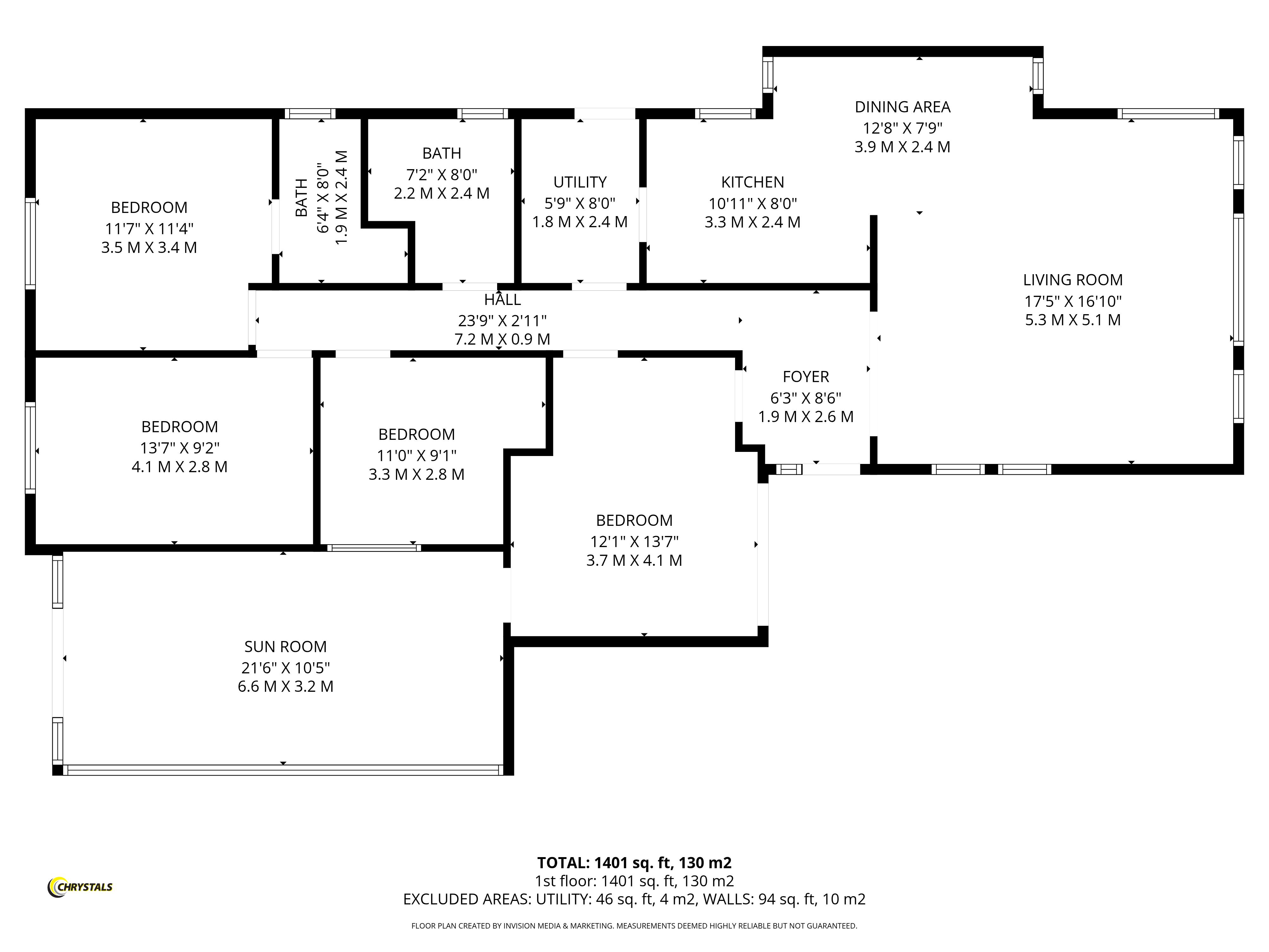 Floorplan - 23 Hilltop Rise, Douglas IM2 2LE. - Plan 1 of 1