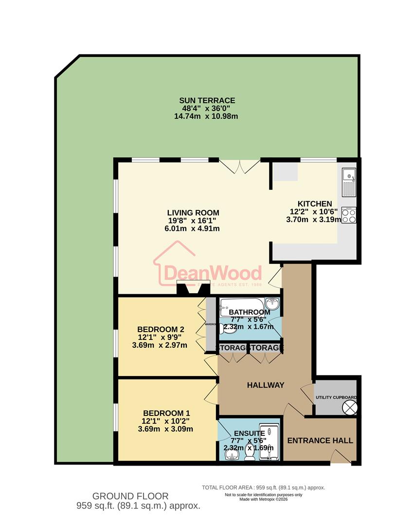 Floorplan - Apartment 4, Douglas Head Apartments, Douglas. - Plan 1 of 1