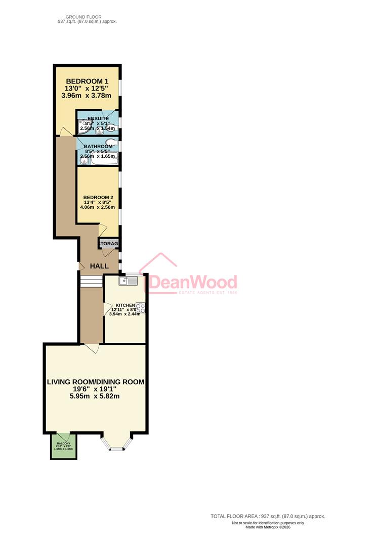 Floorplan - Apartment 3, Palm Court, Douglas, Isle Of Man. - Plan 1 of 1