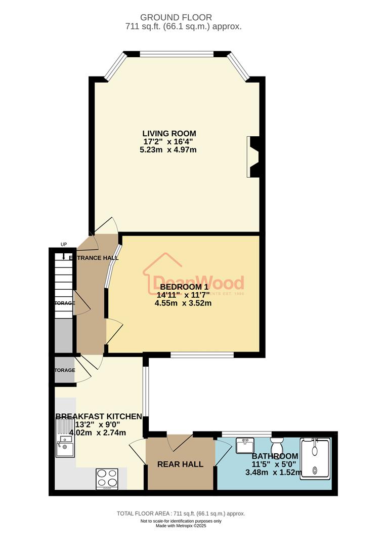 Floorplan - Apartment 1, 7 Demesne Road, Douglas, Isle Of Man. - Plan 1 of 1
