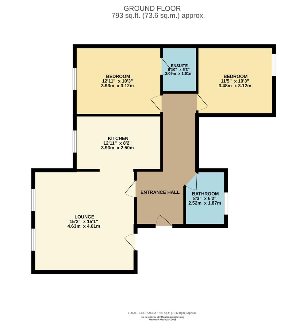 Floorplan - Beechwood Apartments, Empire Terrace, Douglas, Isle Of Man. - Plan 1 of 1