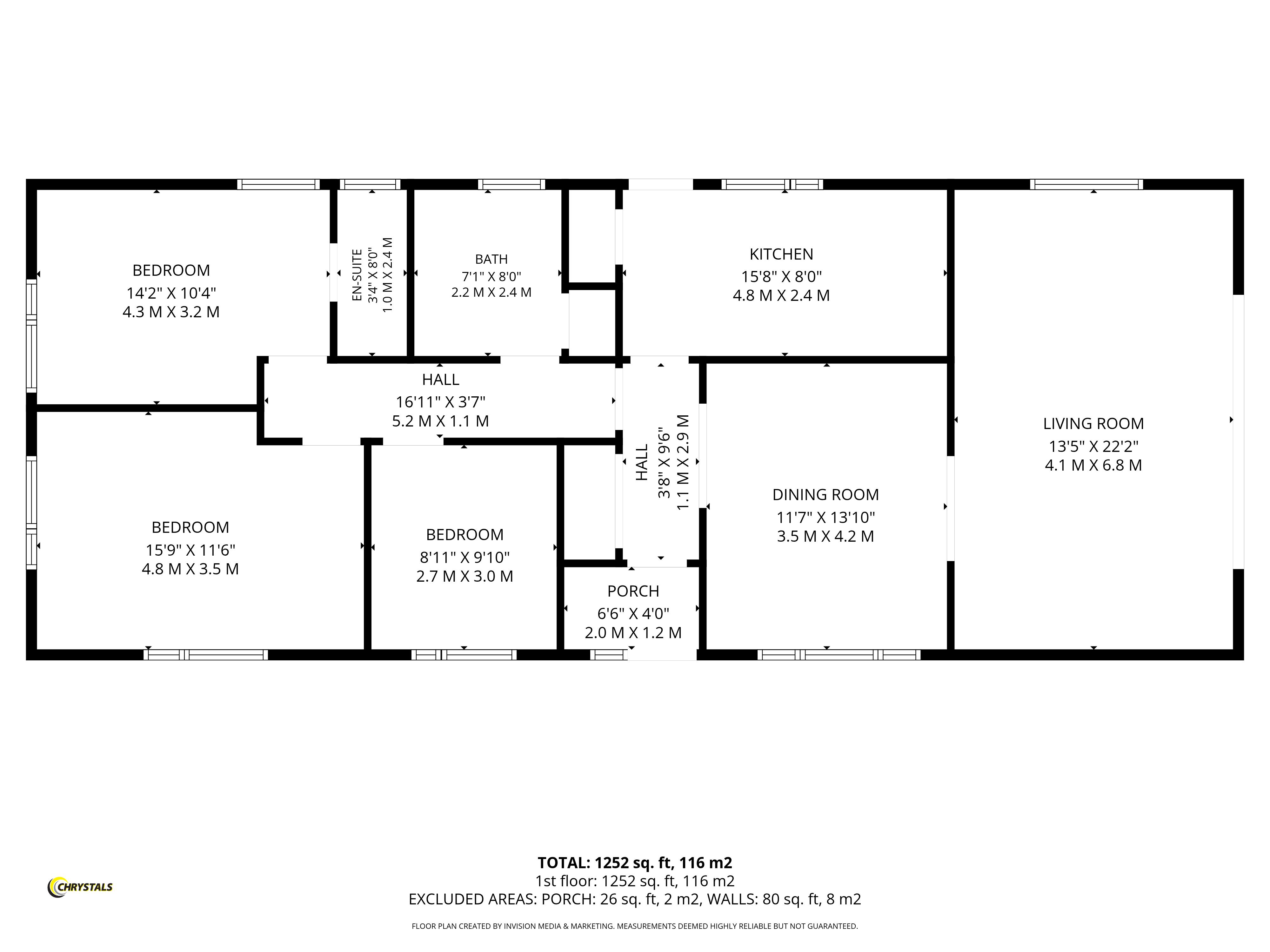 Floorplan - The Clefs, 30 Christeens Way Ballakillowey, Colby IM9 4BG. - Plan 1 of 1