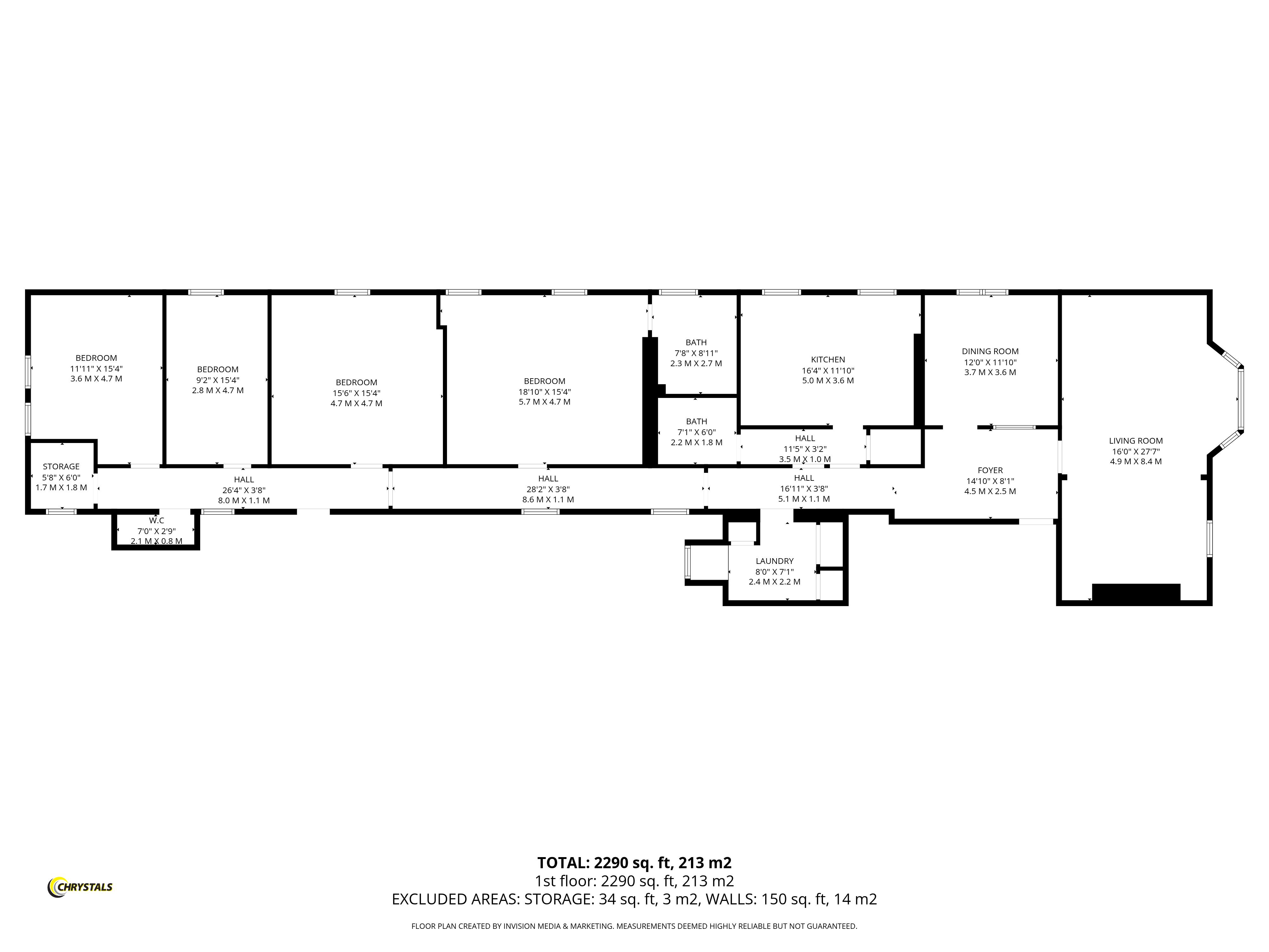 Floorplan - Flat 25 The Fountains, Ballure Promenade, Ramsey IM8 1NN. - Plan 1 of 1