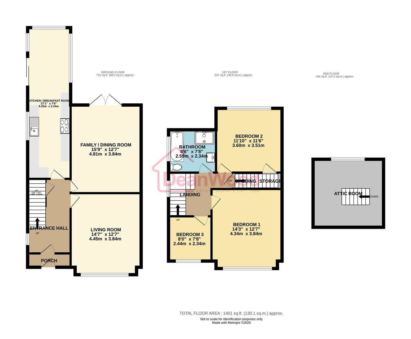 Floorplan - 18, St. Catherines Drive, Douglas, Isle Of Man. - Plan 1 of 1