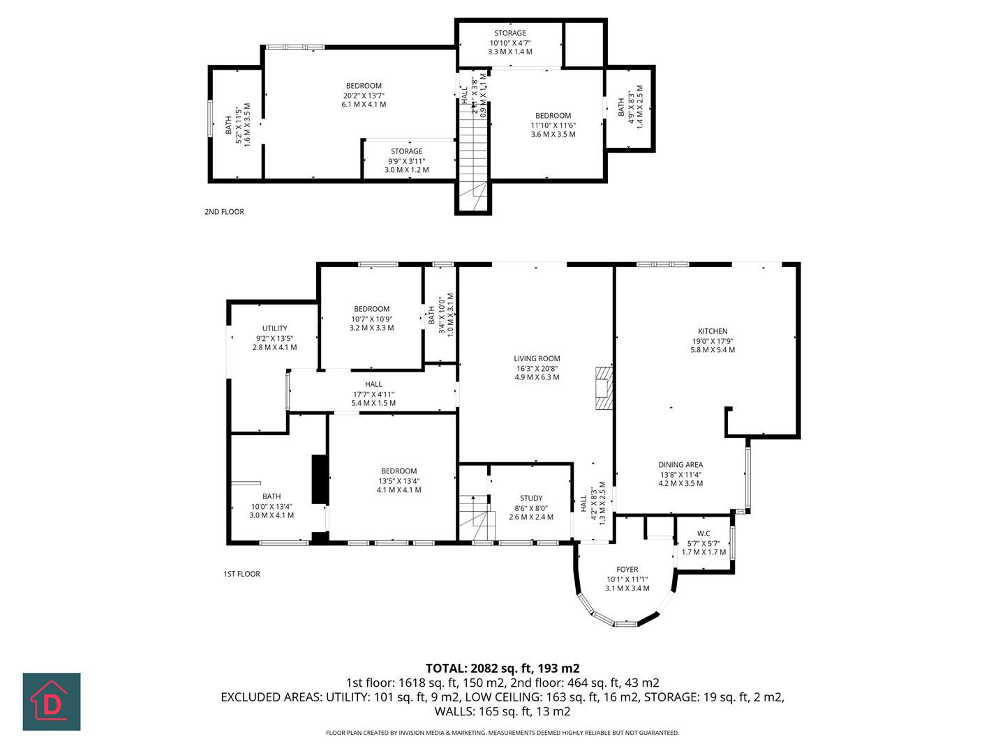 Floorplan - Burn Brae, Main Road, Glen Vine, Isle Of Man. - Plan 1 of 1