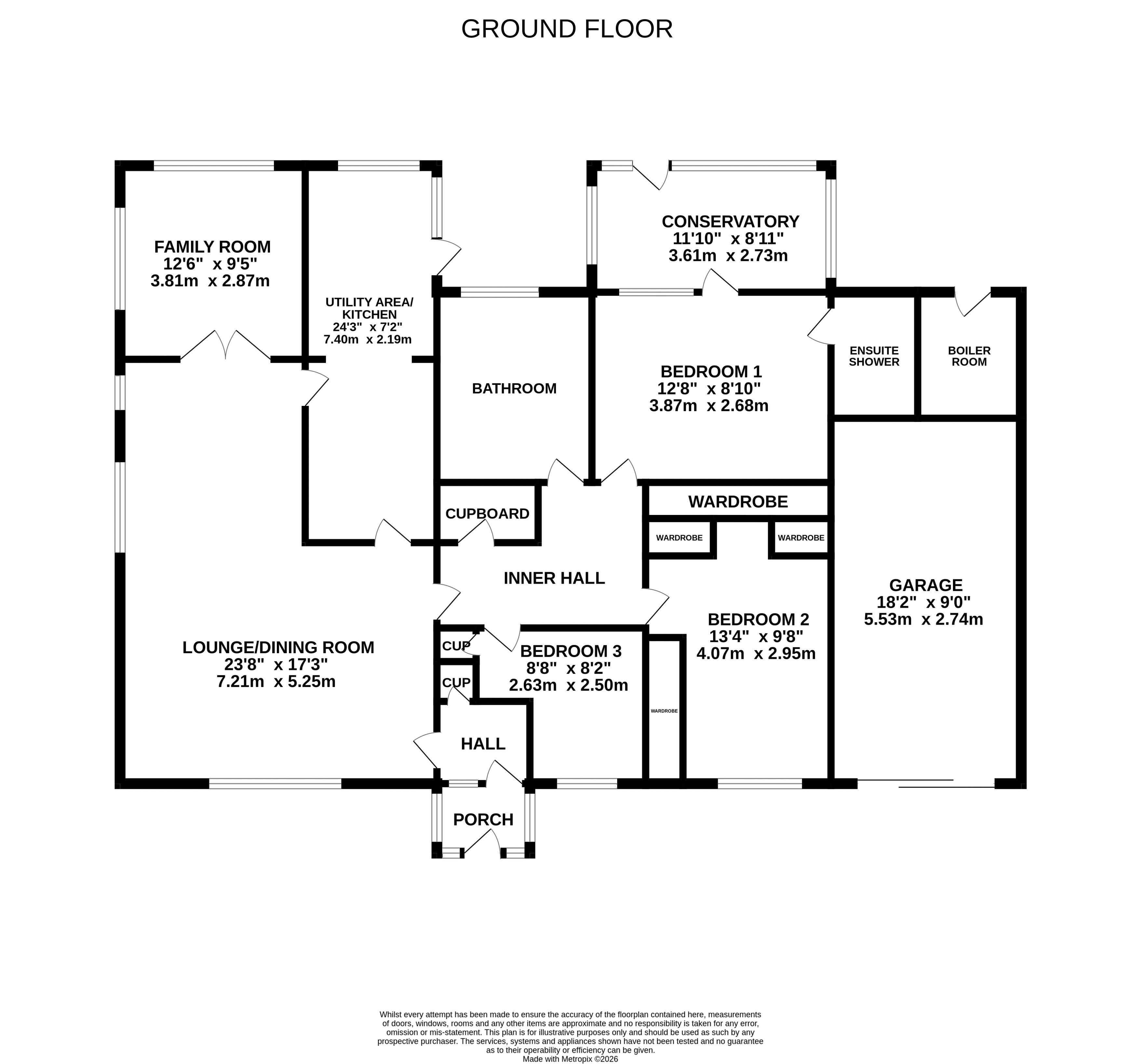 Floorplan - Stoneycroft, 21 Close Cam, Port Erin IM9 6NB. - Plan 1 of 1