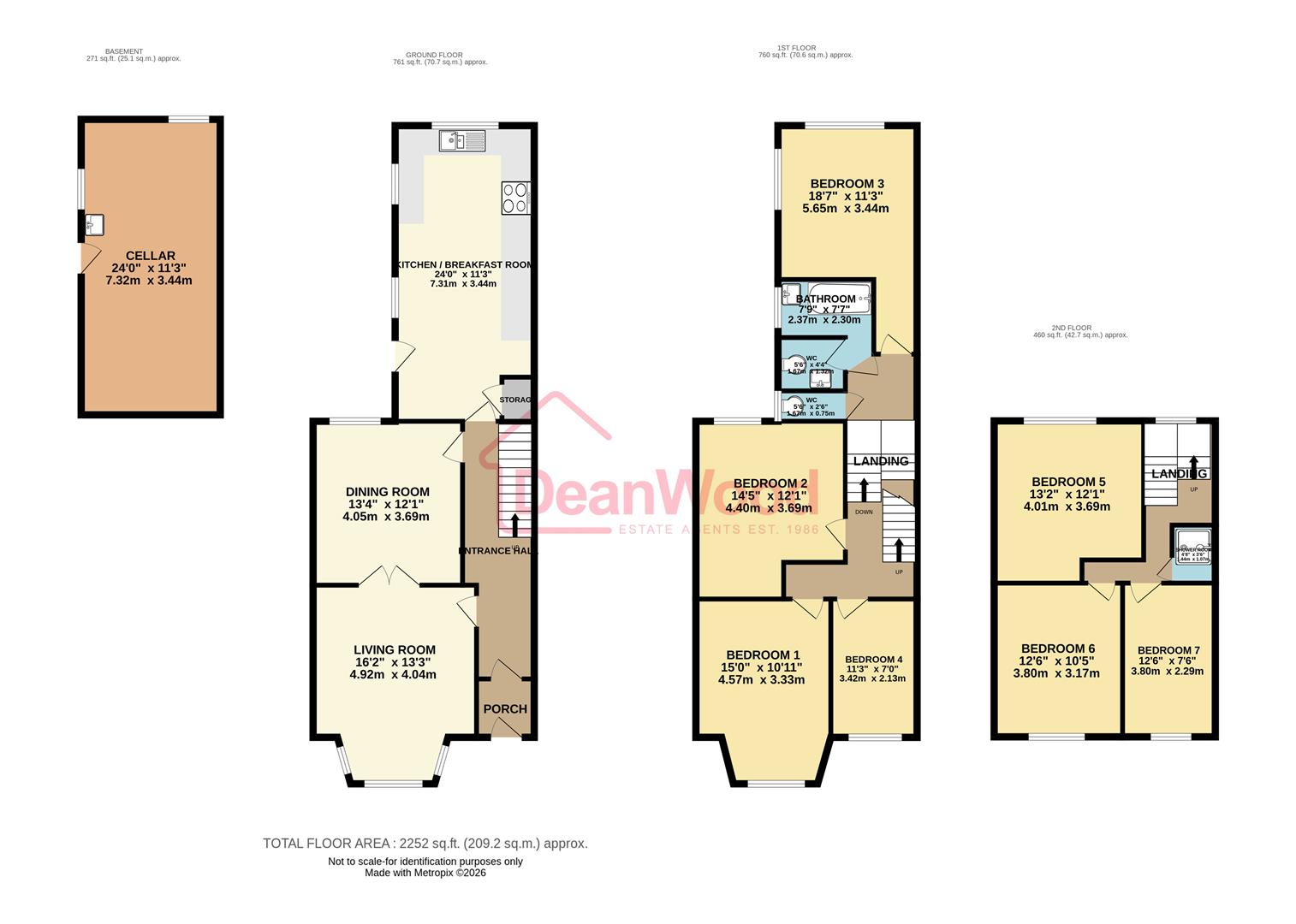 Floorplan - 13 Hutchinson Square, Douglas, Isle of Man. - Plan 1 of 1