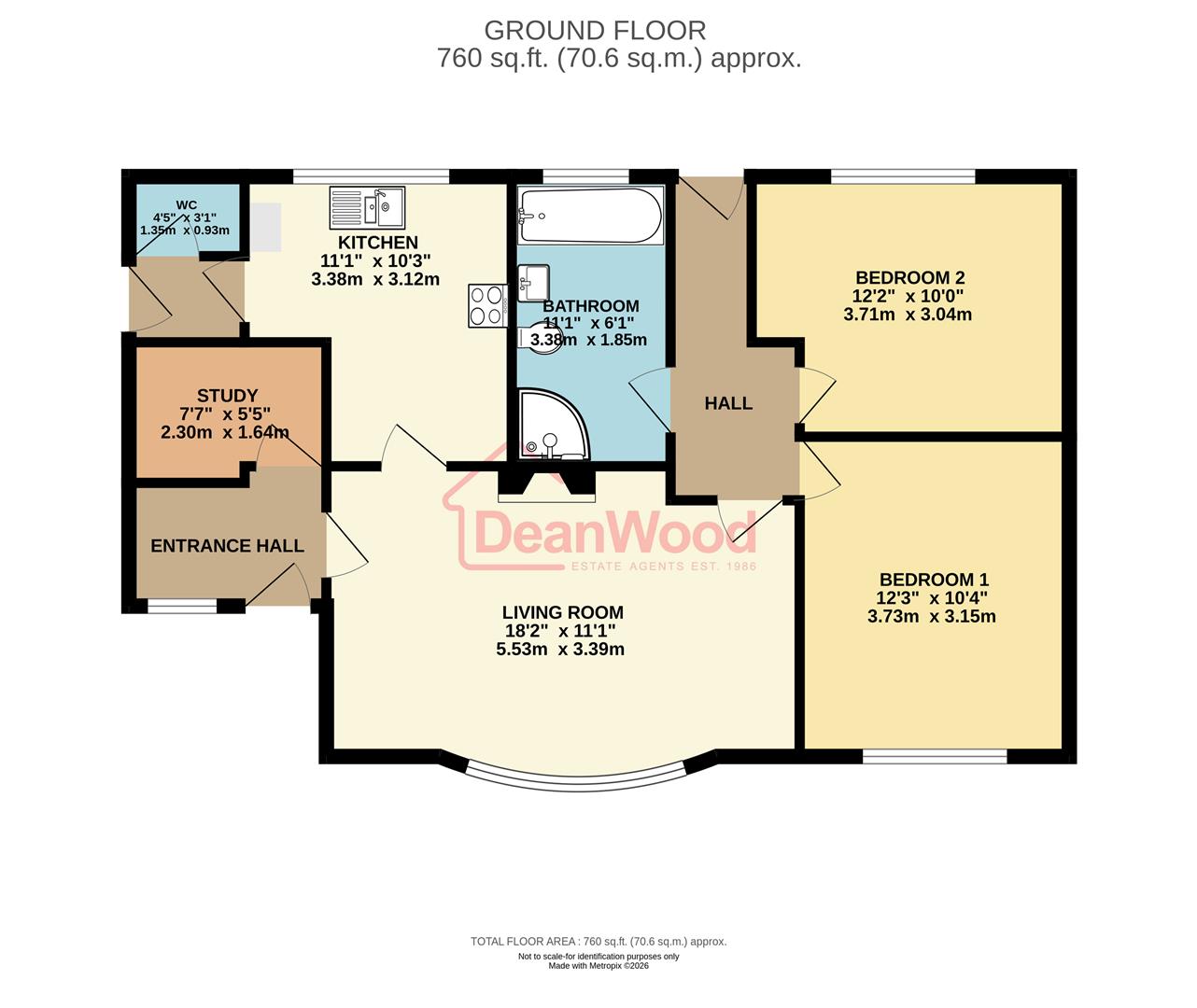 Floorplan - 4 Scott Close Groudle, Onchan, Isle Of Man. - Plan 1 of 1