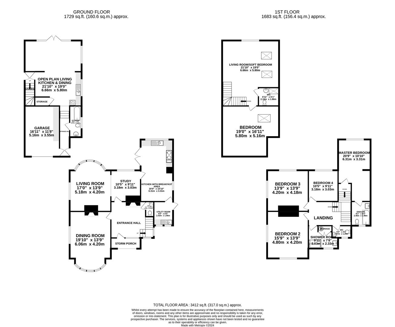 Floorplan - Moorcroft, Quarterbridge Road, Douglas, Isle Of Man. - Plan 1 of 1