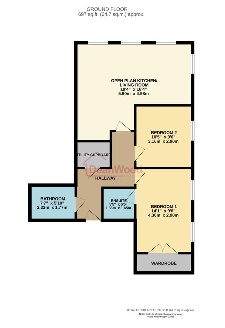 Floorplan - Apartment 9, Harris View Apartments, Douglas. - Plan 1 of 1