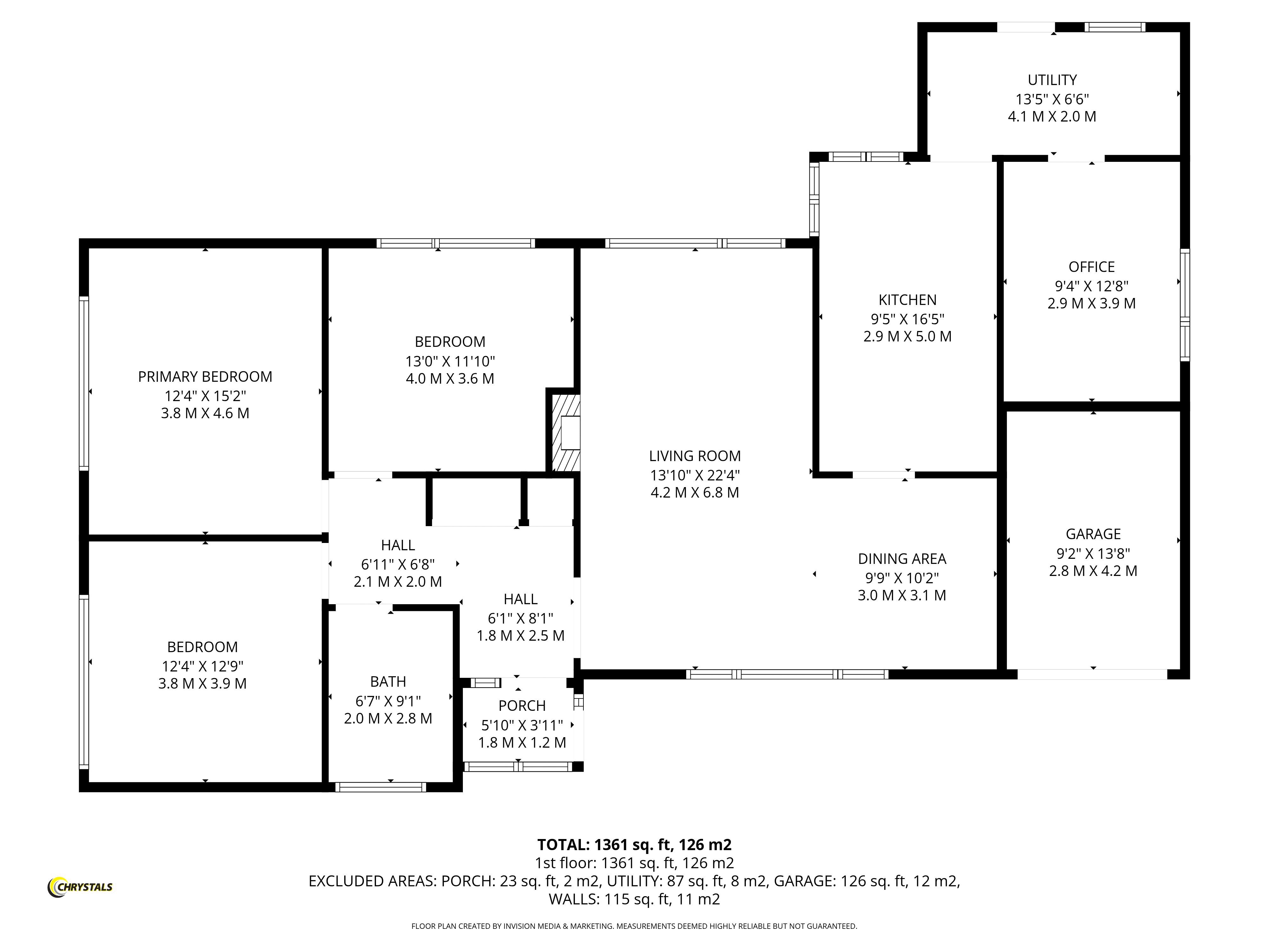 Floorplan - 54 Birch Hill Close, Onchan IM3 3DH. - Plan 1 of 1
