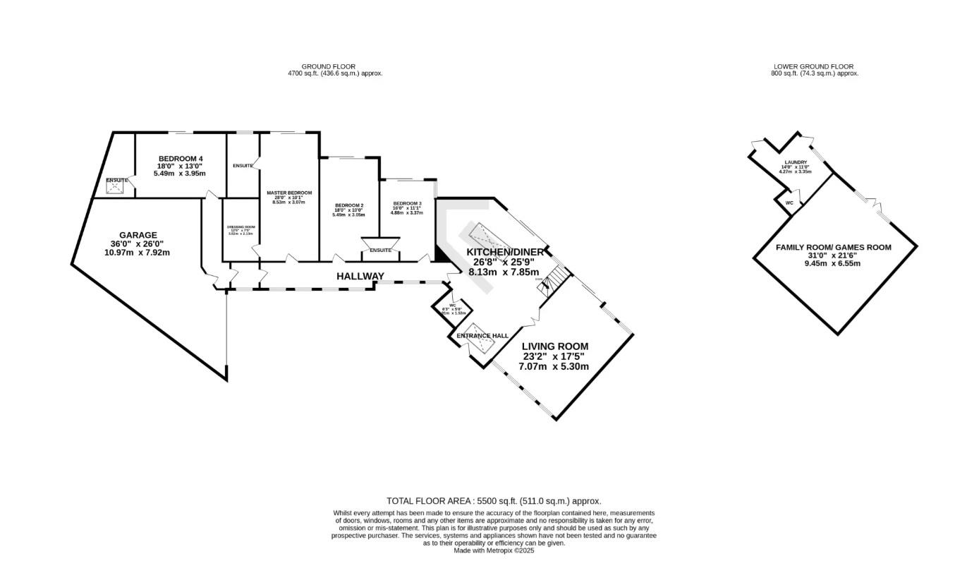 Floorplan - Bay View, Clay Head Road, Baldrine. - Plan 1 of 1