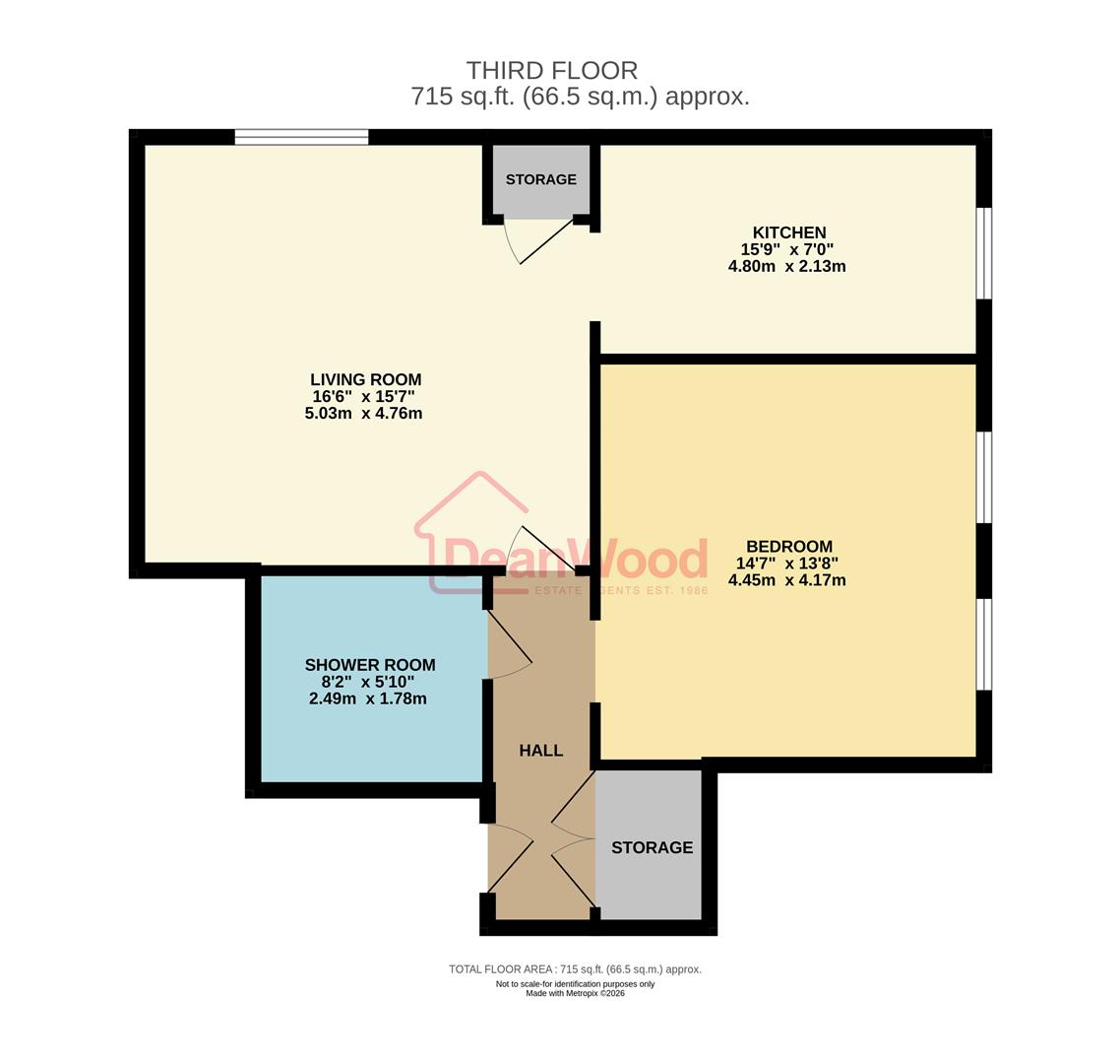 Floorplan - Apartment 14 Burnville Court, Mooragh Promenade, Ramsey. - Plan 1 of 1