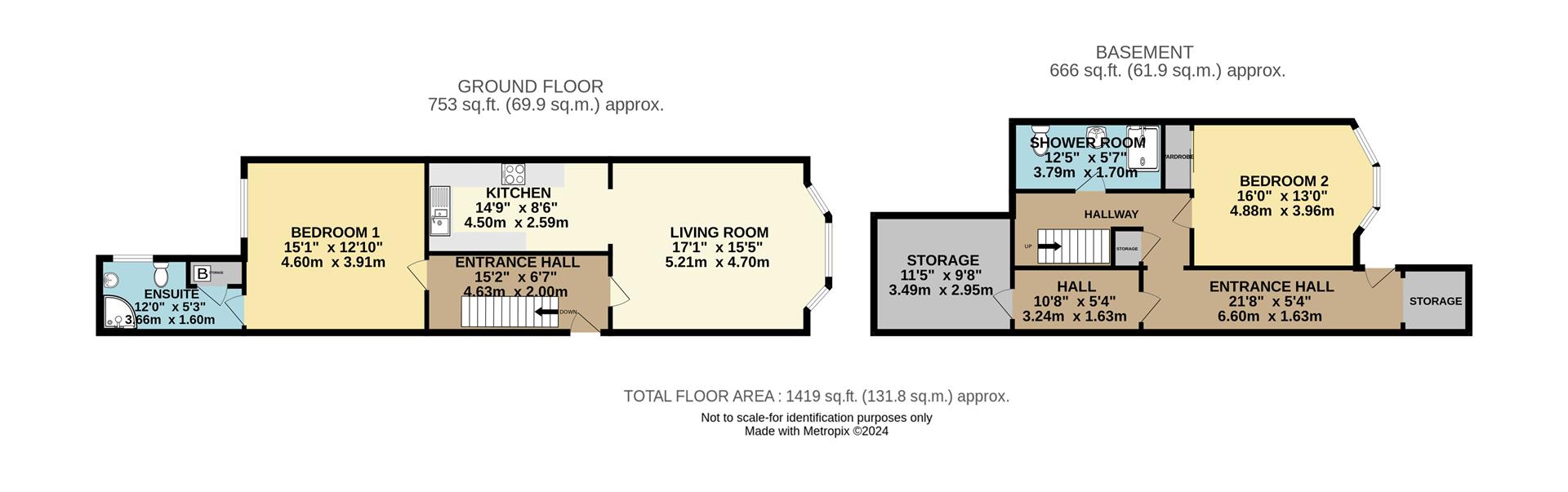 Floorplan - Apartment 1, Lansdowne, Queens Promenade, Douglas. - Plan 1 of 1