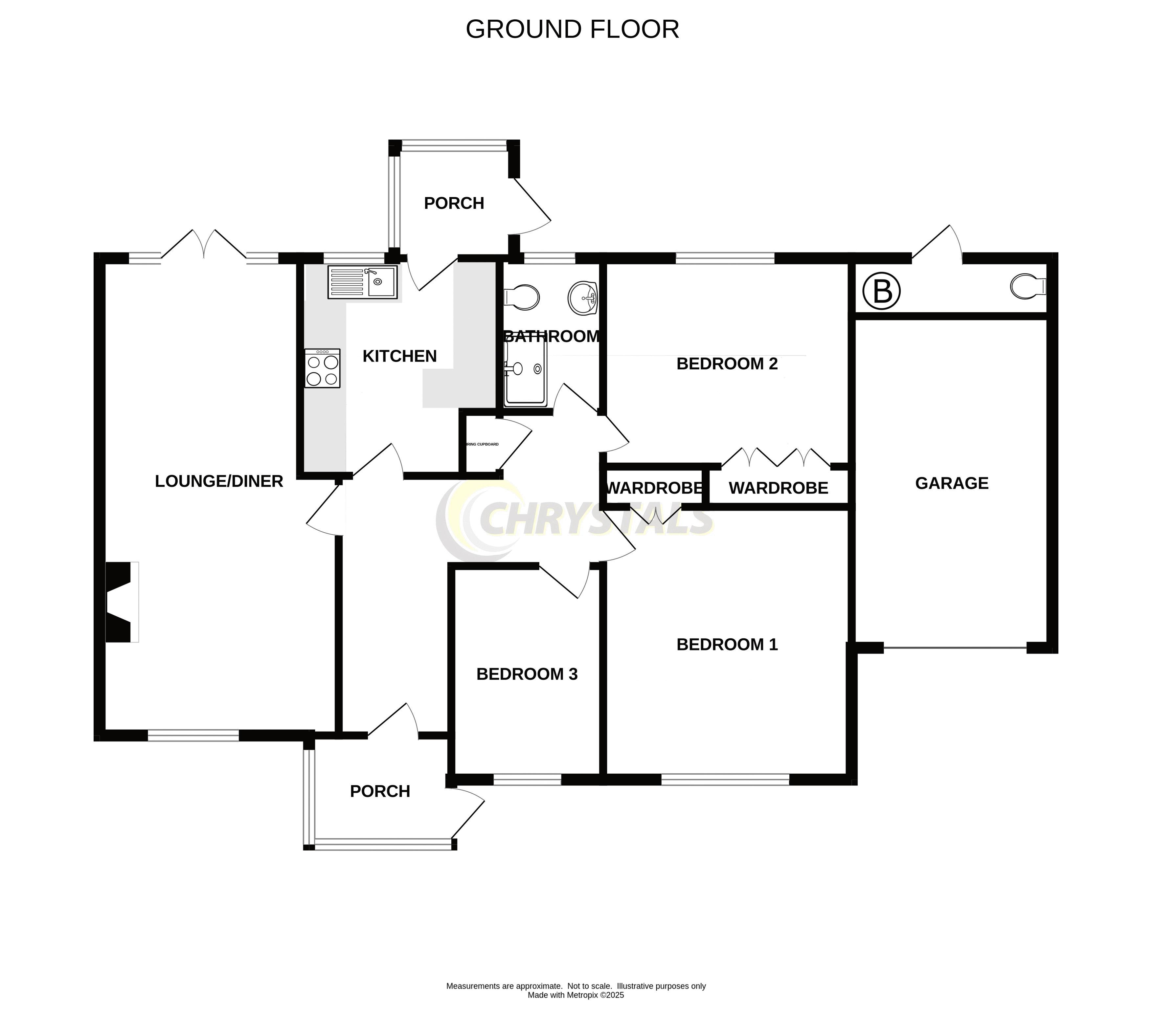 Floorplan - 3 Queens Drive, Peel IM5 1BH. - Plan 1 of 1