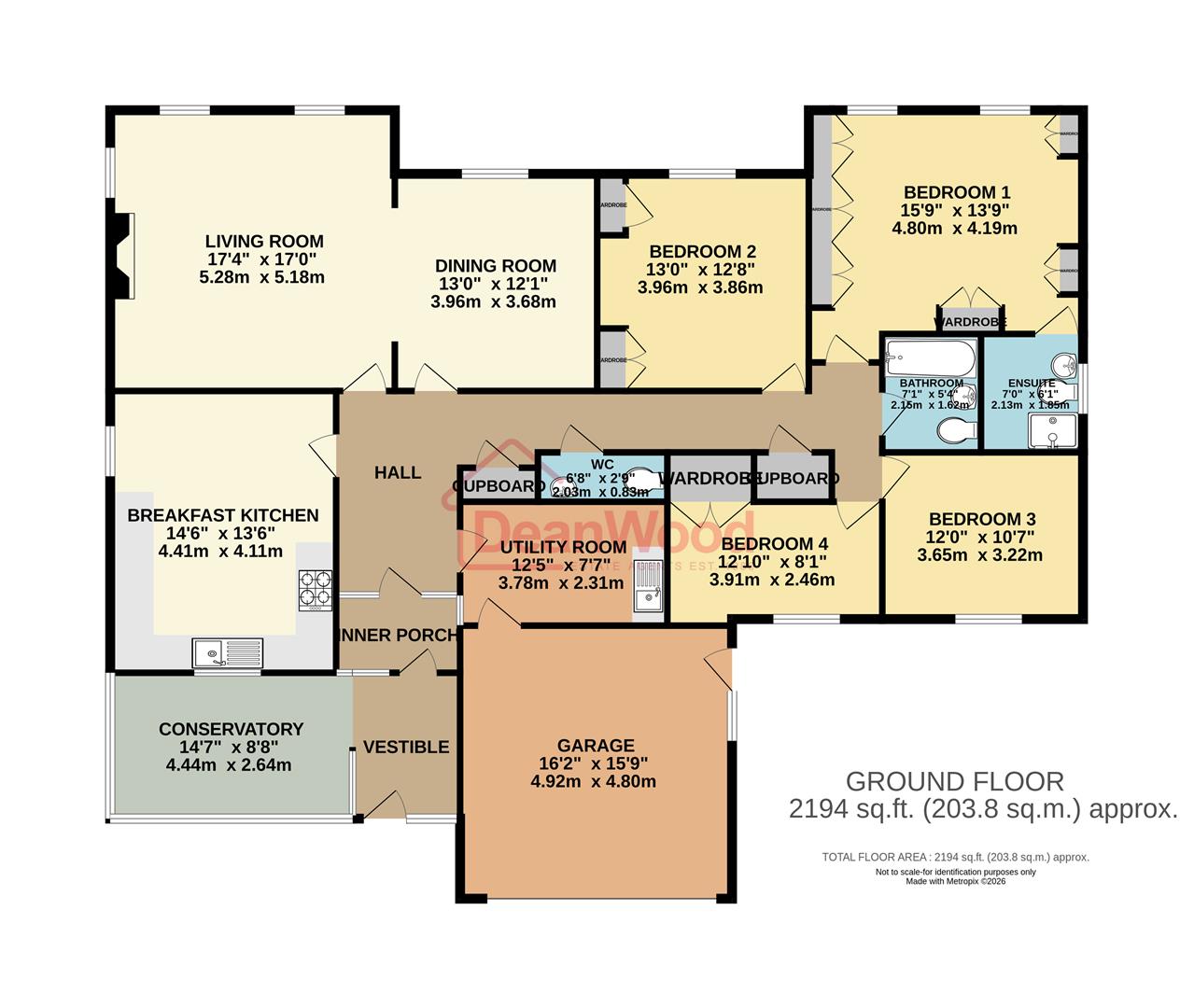 Floorplan - 7, Turnberry Avenue, Onchan, Isle of Man. - Plan 1 of 1