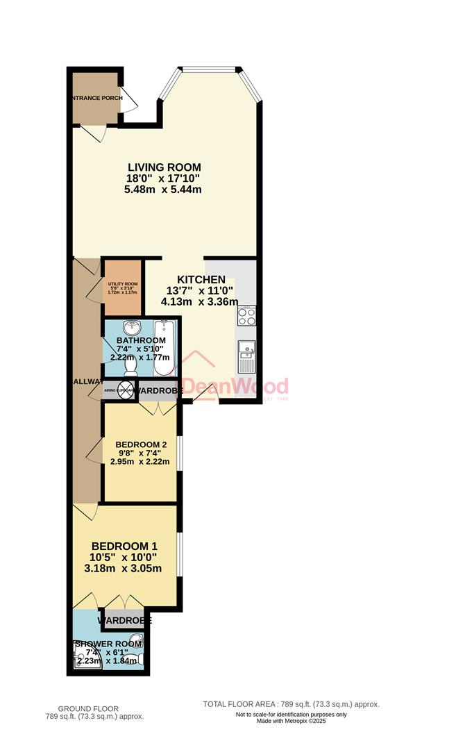 Floorplan - Flat 1, Sandringham, Church Road Marina, Douglas. - Plan 1 of 1