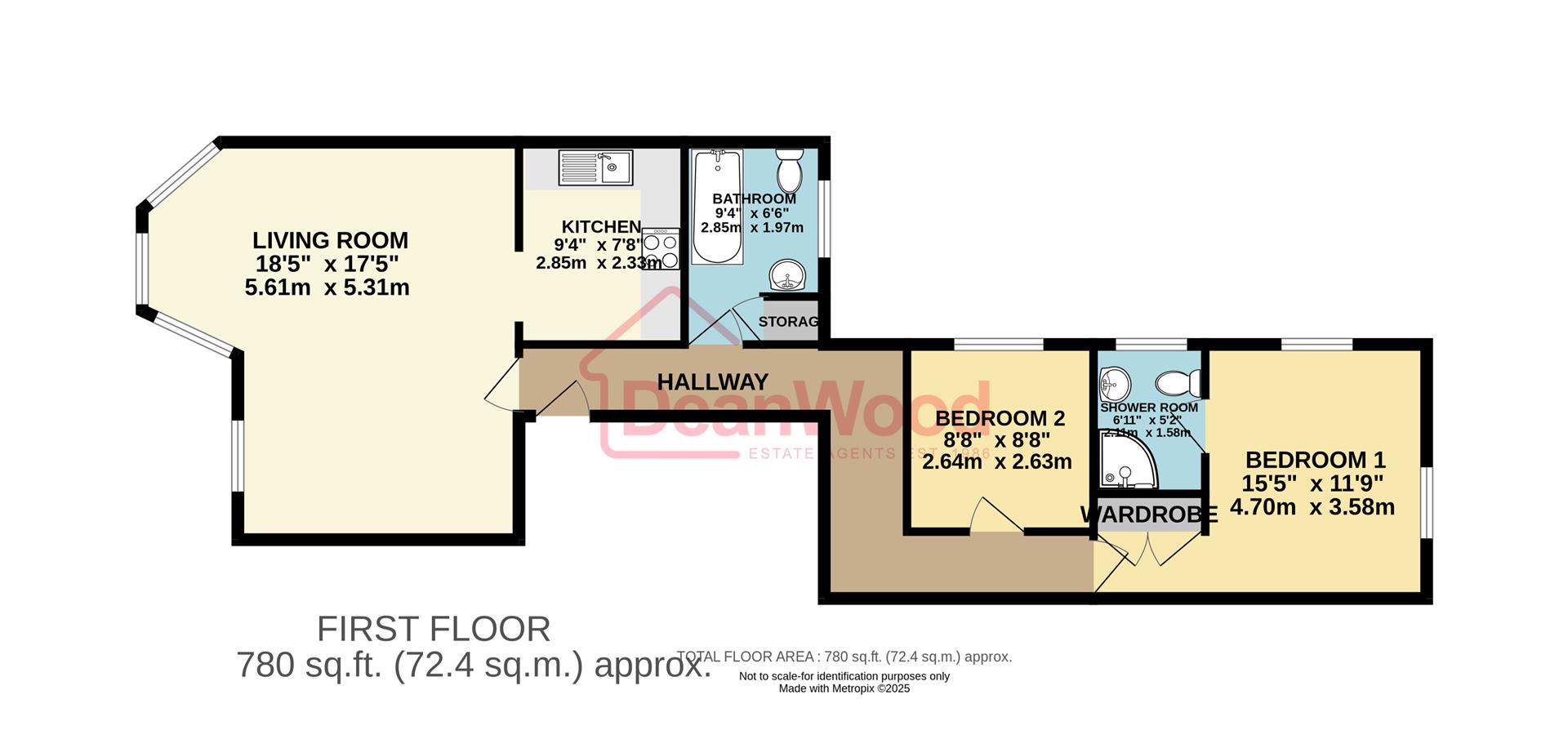Floorplan - Flat 3, Sandringham, Church Road Marina, Douglas, Isle Of Man. - Plan 1 of 1
