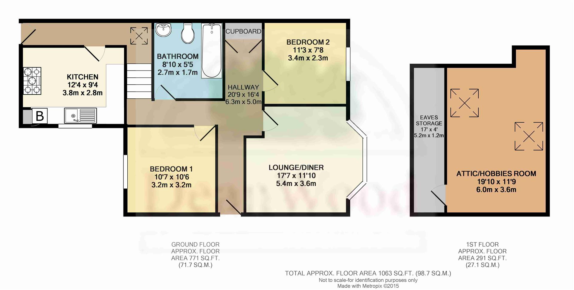Floorplan - Apartment 12, Carlton Court, Bradda Road, Port Erin, Isle of Man. - Plan 1 of 1