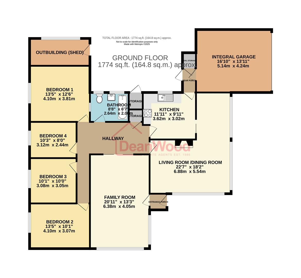 Floorplan - Thie Dhoo, Woodlands Close, Douglas, Isle Of Man. - Plan 1 of 1