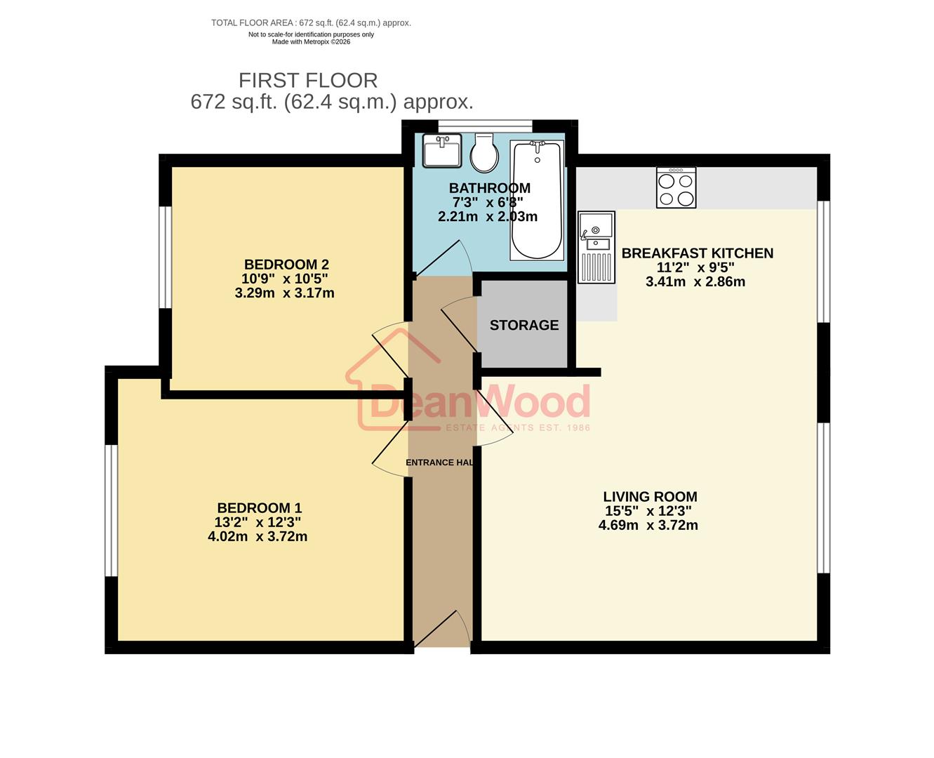 Floorplan - 13 Wood View Court, Reayrt Ny Keylley, Peel, Isle of Man. - Plan 1 of 1