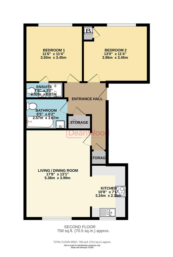 Floorplan - Apt 5 Prospect Court, Woodbourne Road, Douglas, Isle Of Man. - Plan 1 of 1