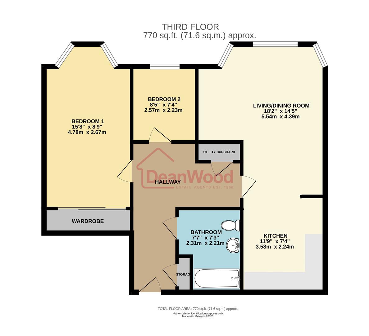 Floorplan - 8 Queens Pier Apartments, Queens Drive East, Ramsey, Isle Of Man. - Plan 1 of 1