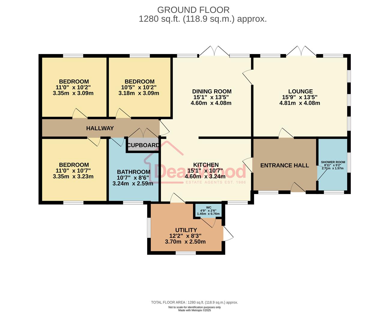 Floorplan - The Bungalow, Fuchsia Gardens, Mount Rule, Douglas. - Plan 1 of 1