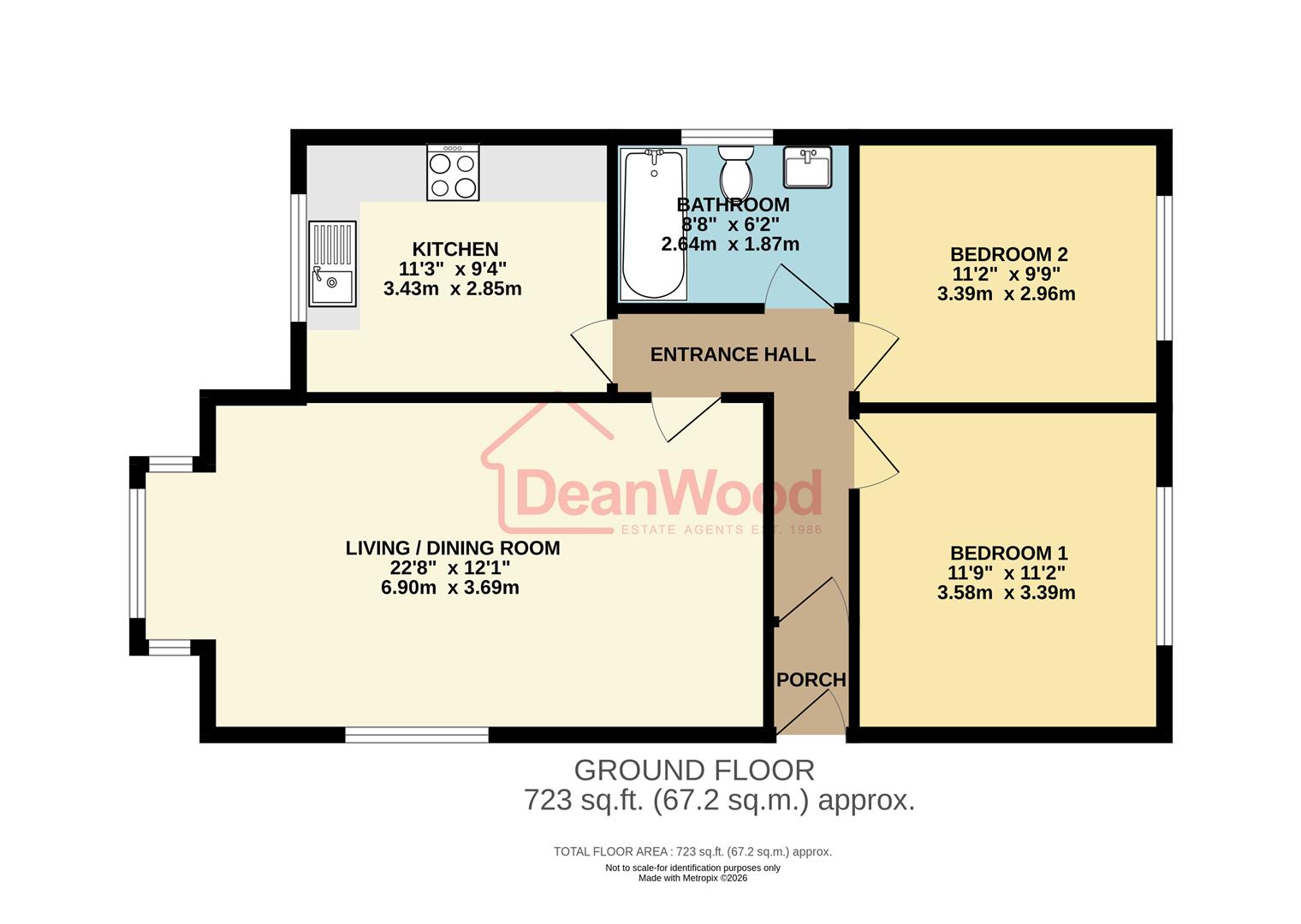 Floorplan - 10 Richmond Court, Farmhill, Douglas, Isle of Man. - Plan 1 of 1