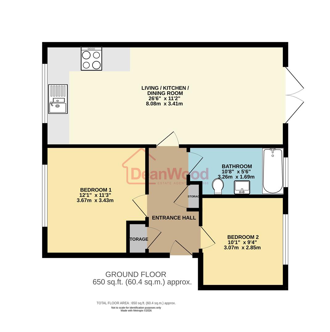 Floorplan - 1 Close Beg, Ballawattleworth Estate, Peel, Isle Of Man. - Plan 1 of 1