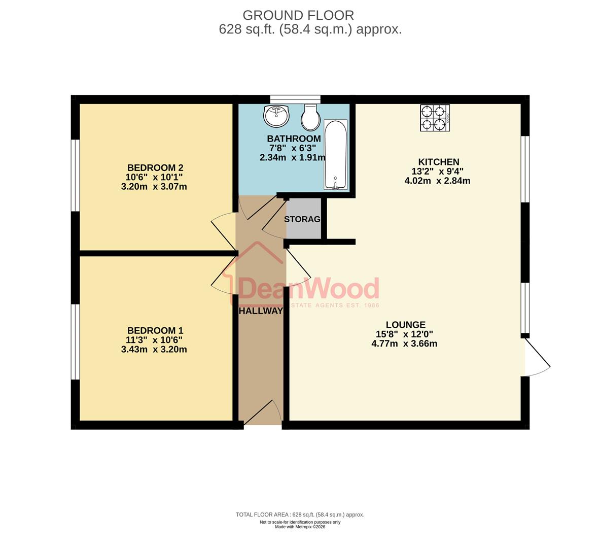 Floorplan - 1 Magher Drine, Ballawaterworth, Peel, Isle Of Man. - Plan 1 of 1