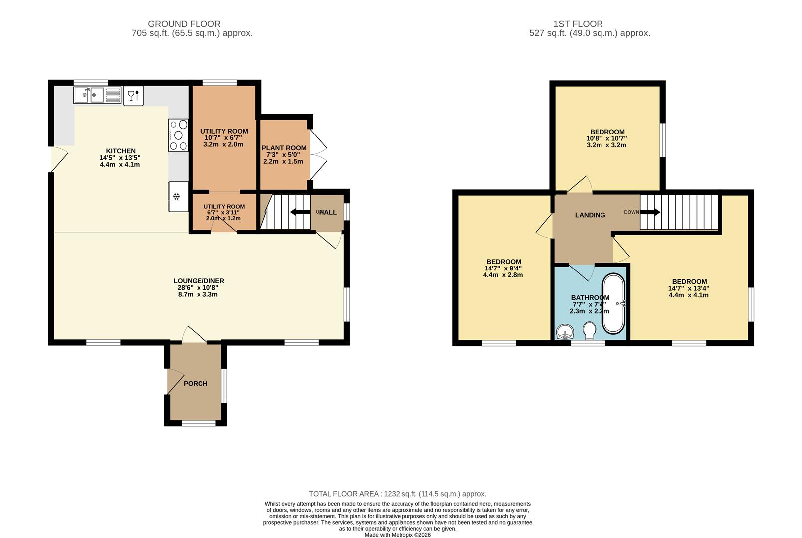 Floorplan - Ballabenna, Lhoobs Road, Foxdale, Isle Of Man. - Plan 1 of 2