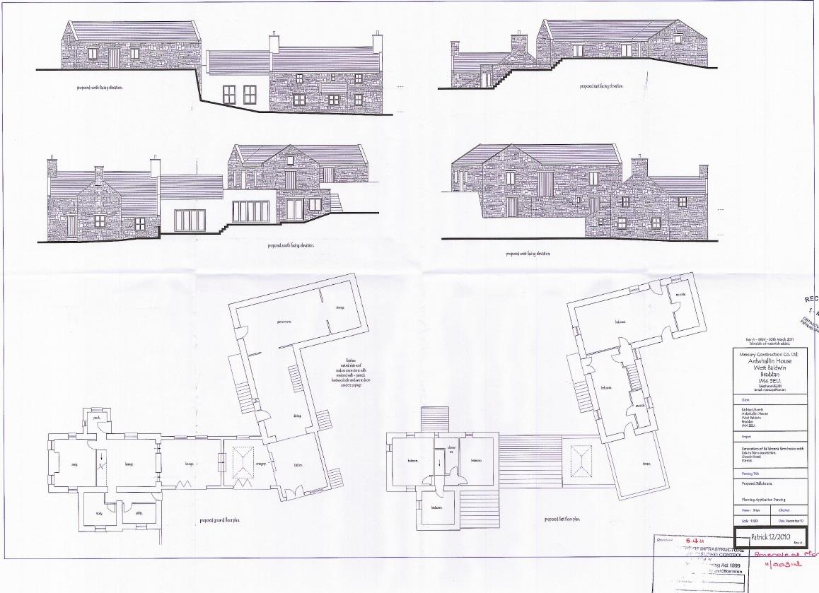 Floorplan - Ballabenna, Lhoobs Road, Foxdale, Isle Of Man. - Plan 2 of 2