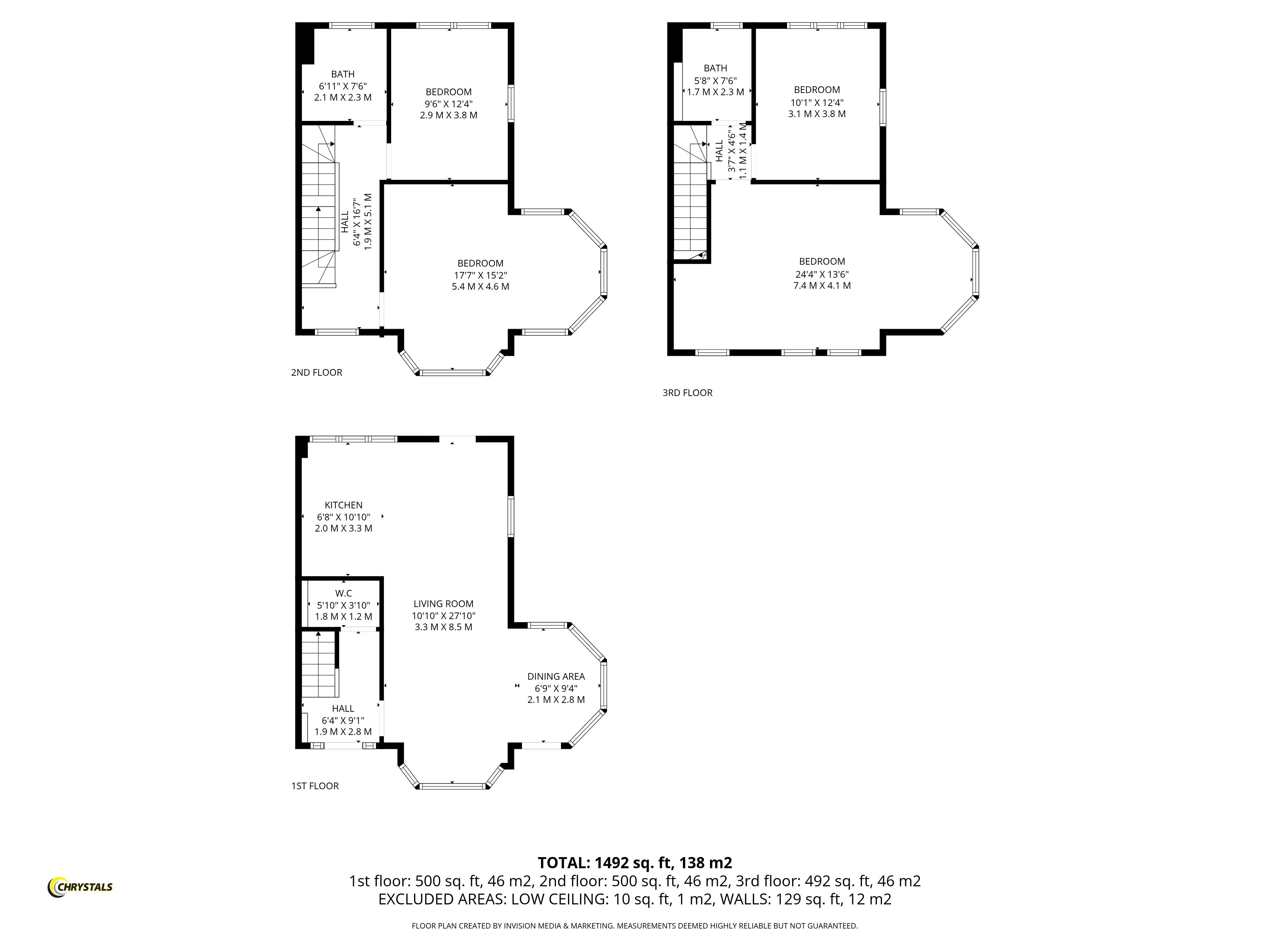 Floorplan - 12 May Hill, Ramsey IM82HJ. - Plan 1 of 1