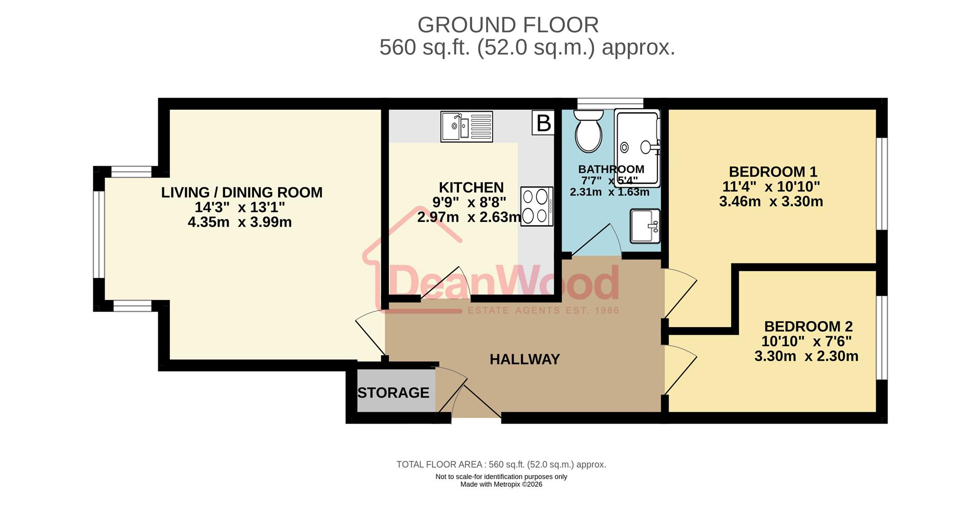 Floorplan - Apartment 1 Millennium Court, 62 Derby Road, Douglas. - Plan 1 of 1