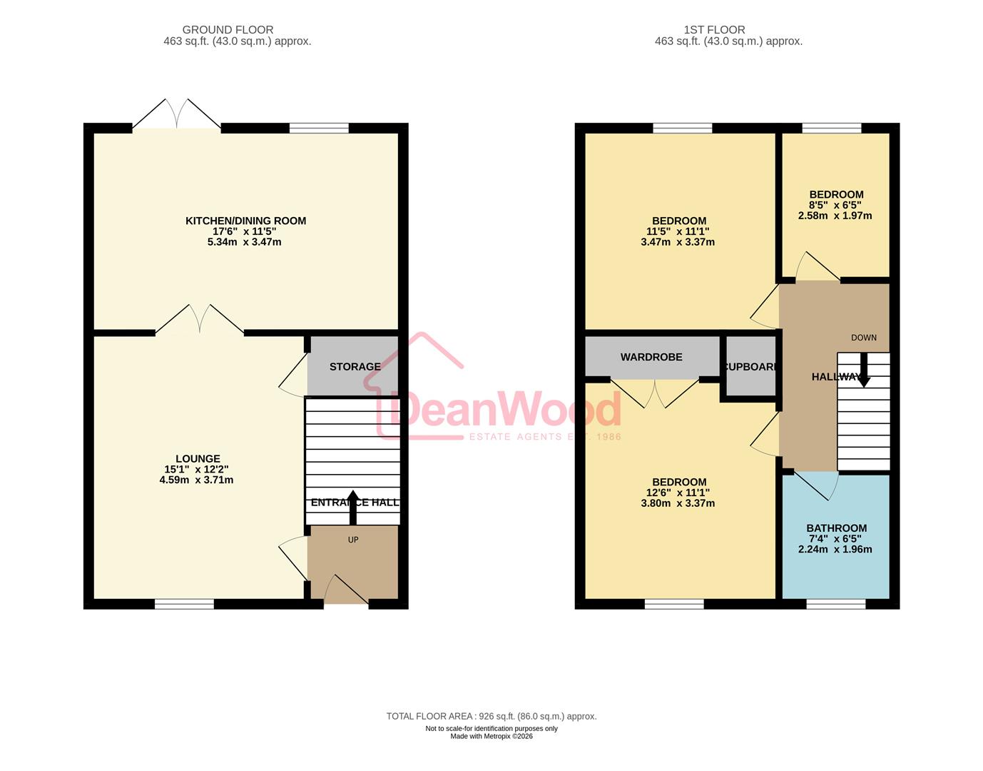 Floorplan - 6 Furman Close, Onchan. - Plan 1 of 1