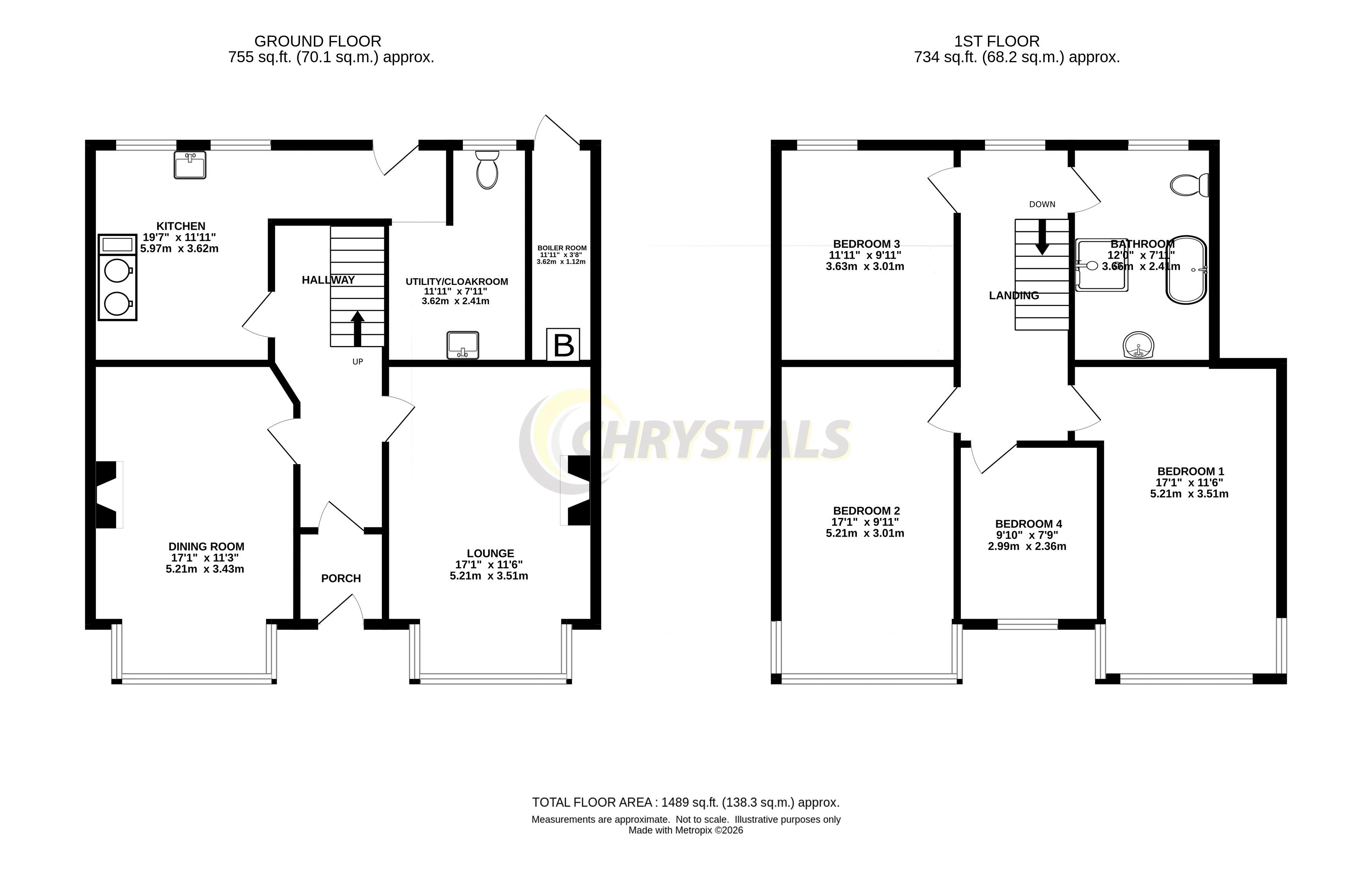 Floorplan - Lunna, Fistard Road, Port St Mary IM9 5HE. - Plan 1 of 1