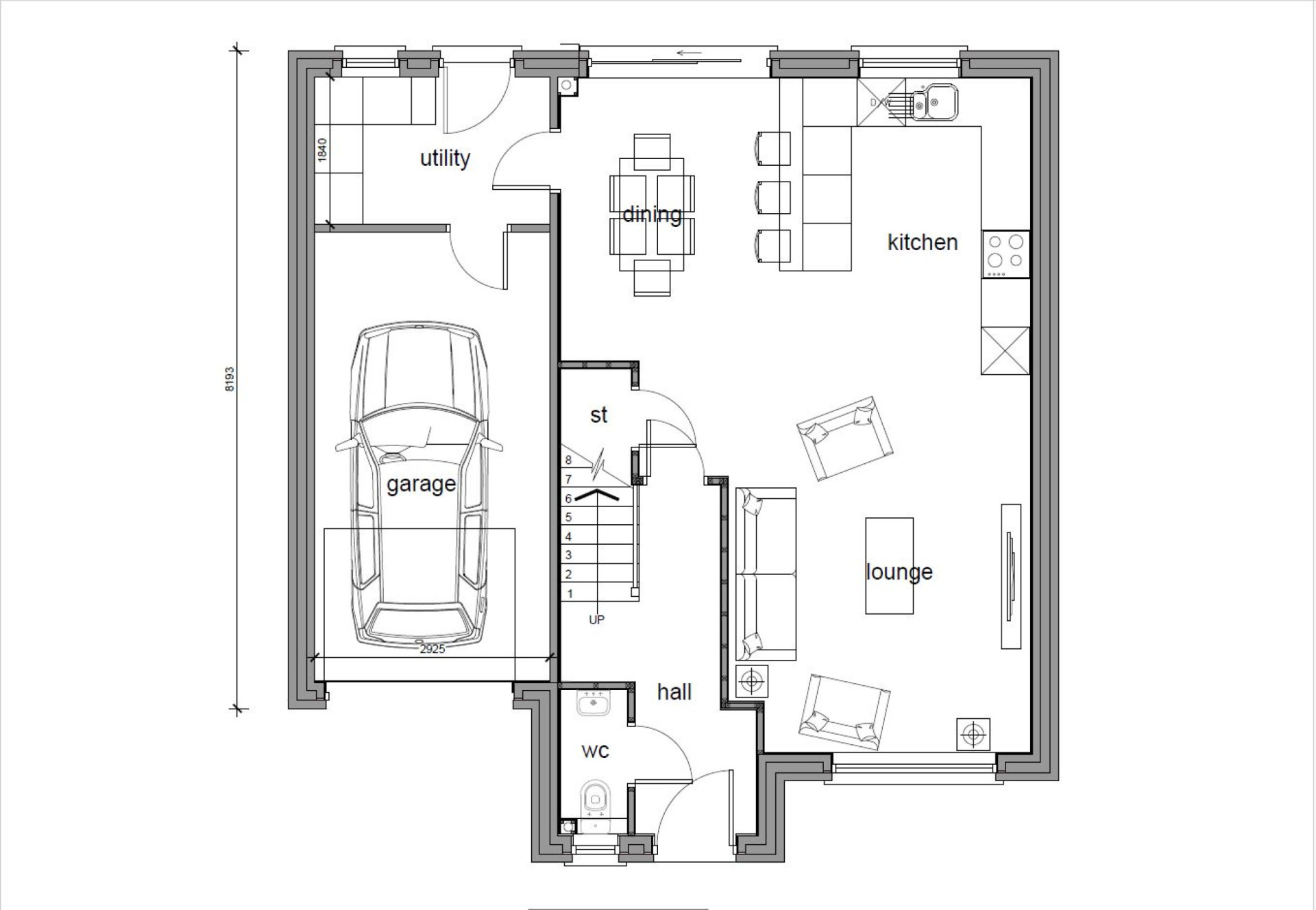 Floorplan - Plot 28 Oatlands, Oatlands Road, Andreas, IM7 4ER. - Plan 1 of 2