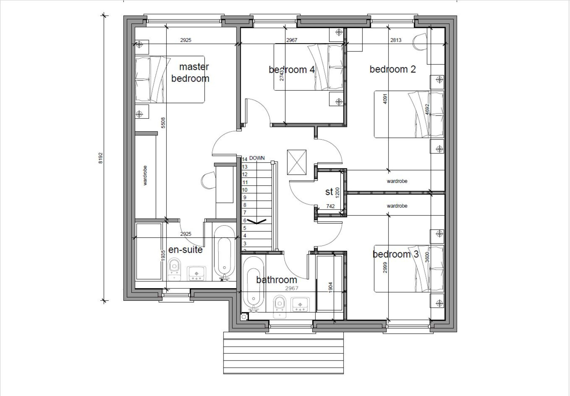 Floorplan - Plot 28 Oatlands, Oatlands Road, Andreas, IM7 4ER. - Plan 2 of 2