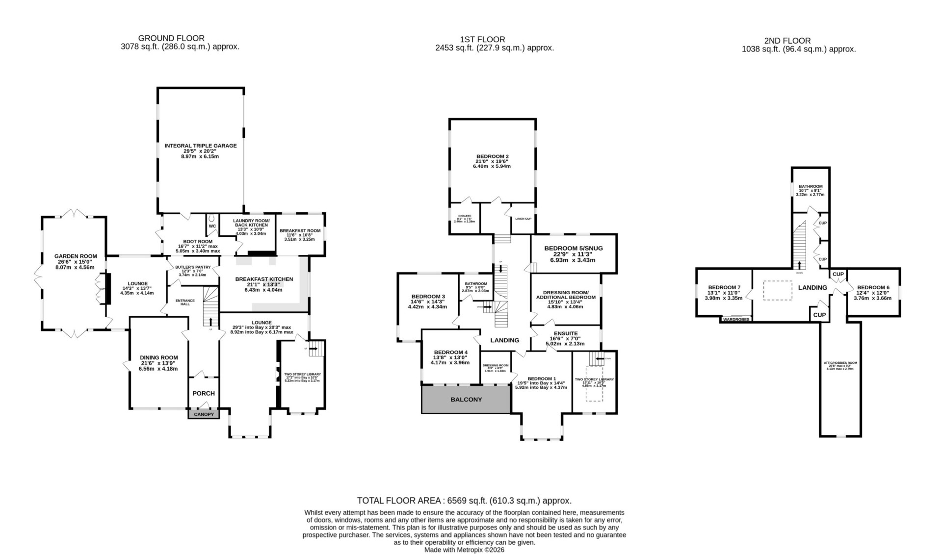 Floorplan - Hillcrest, Alexander Drive, Douglas, IM2 3QX. - Plan 1 of 1