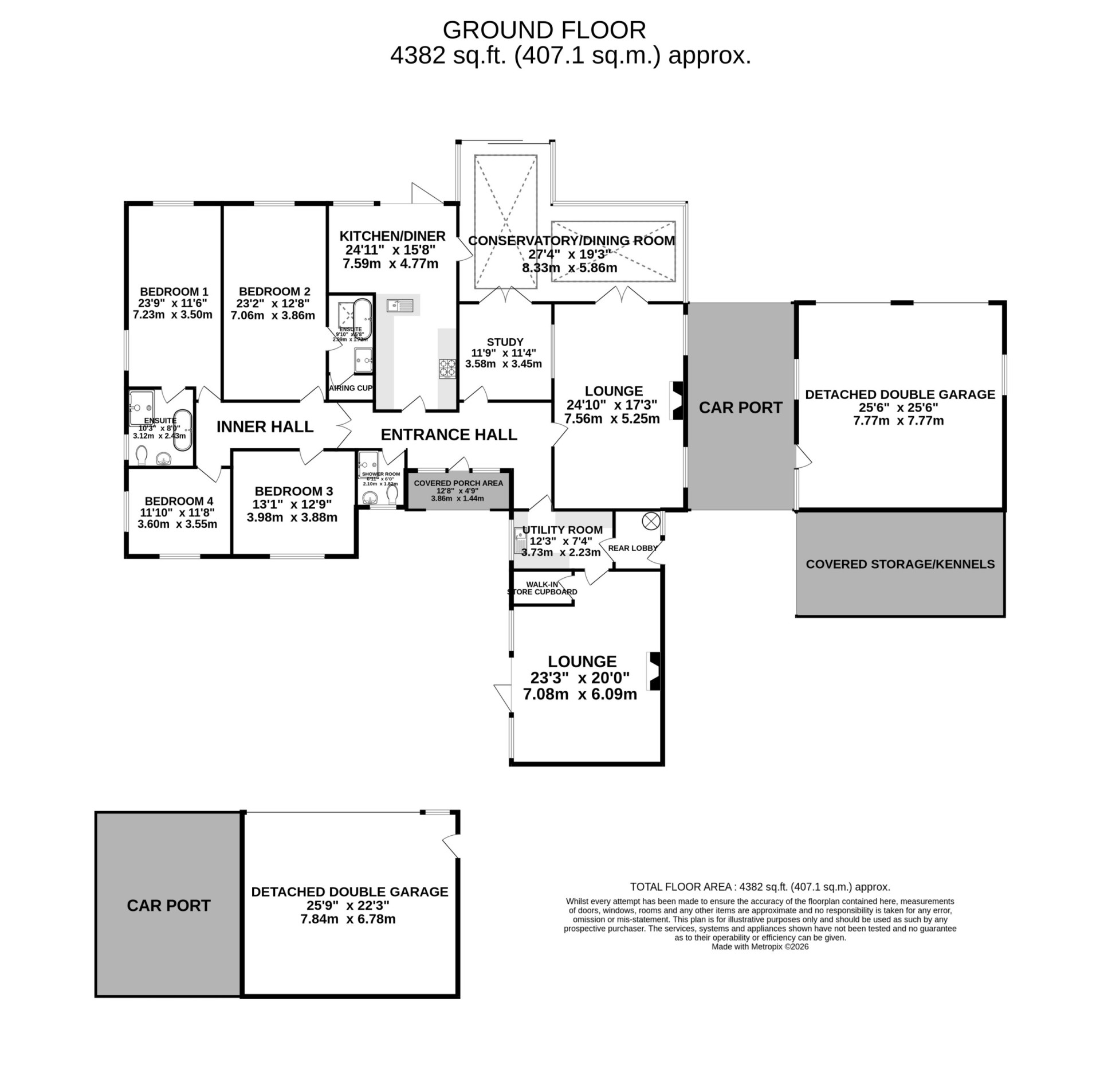 Floorplan - Flambards, West Baldwin Road, Mount Rule, Braddan, IM4 4HS. - Plan 1 of 1