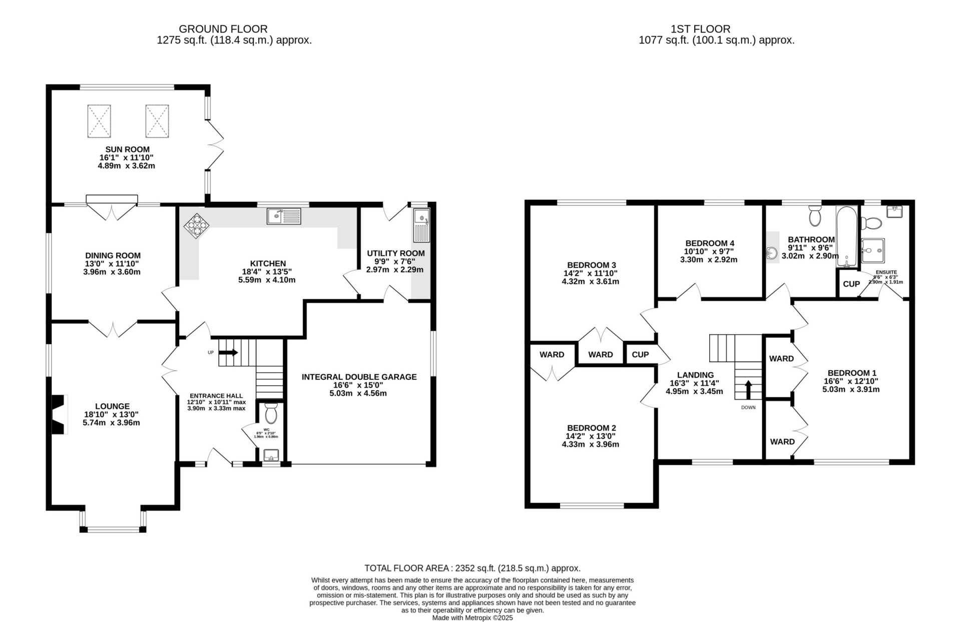 Floorplan - 1 Hilltop Rise, Farmhill, Douglas, IM2 2LF. - Plan 1 of 1