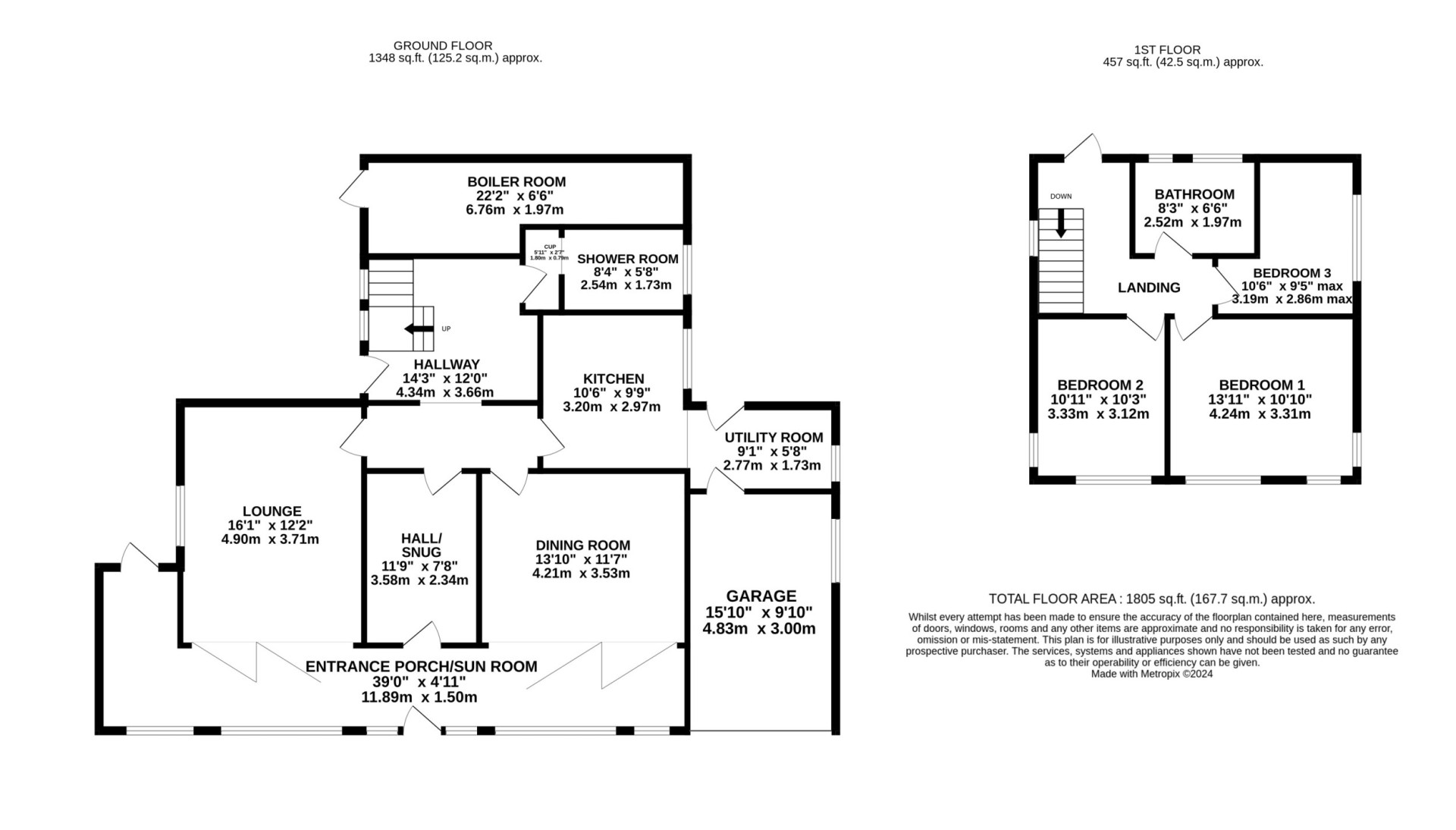Floorplan - The Dolphins, 131 King Edward Road, Onchan, IM3 2AX. - Plan 1 of 1