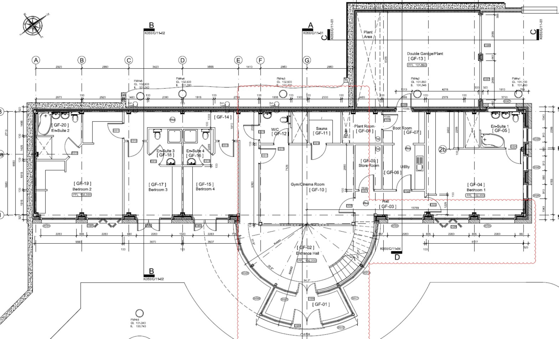 Floorplan - Barroose Eco House, Barroose Road, Baldrine, IM4 6AR. - Plan 1 of 5