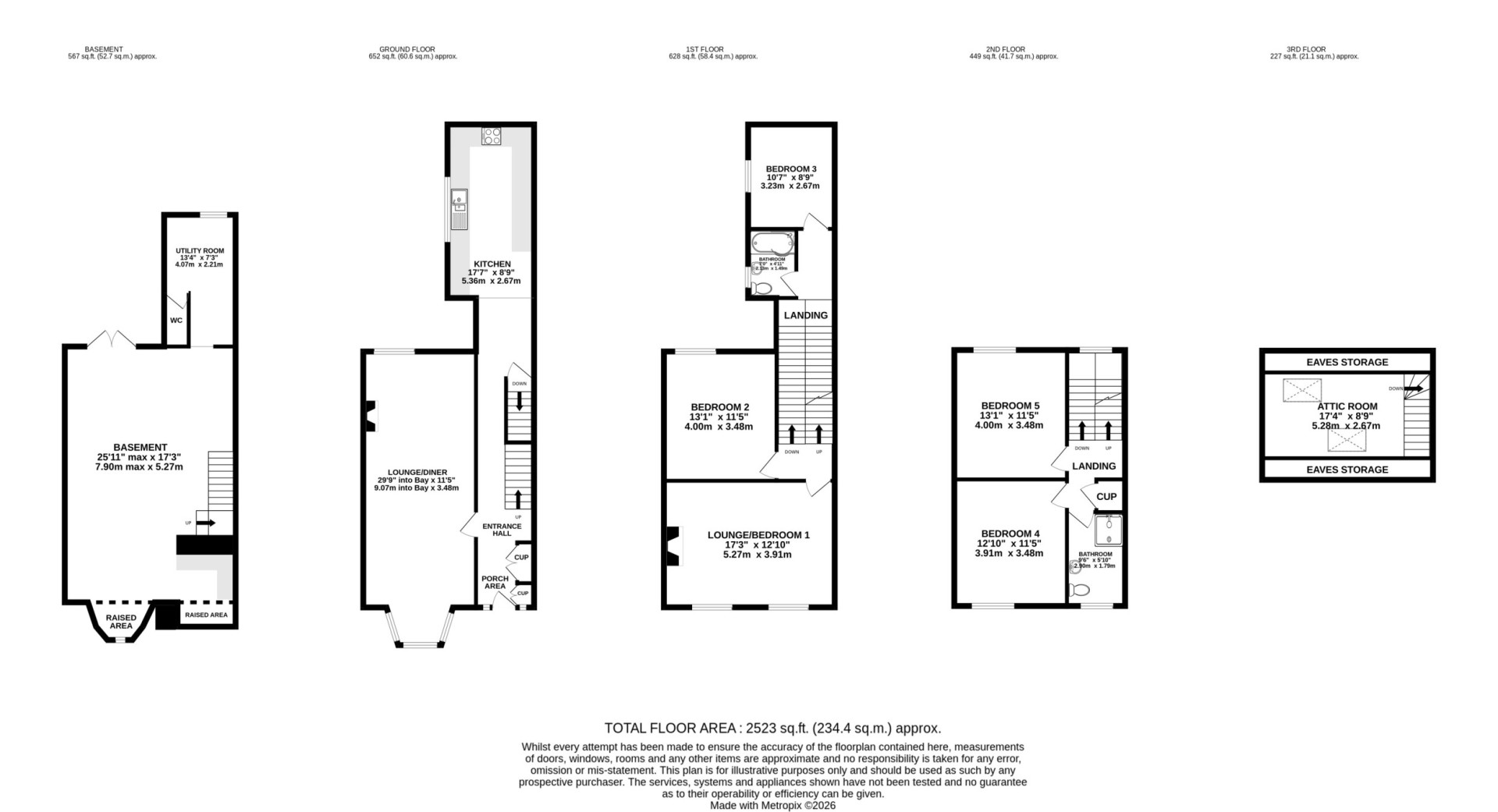 Floorplan - 58 Woodbourne Road, Douglas, IM1 3AW. - Plan 1 of 1
