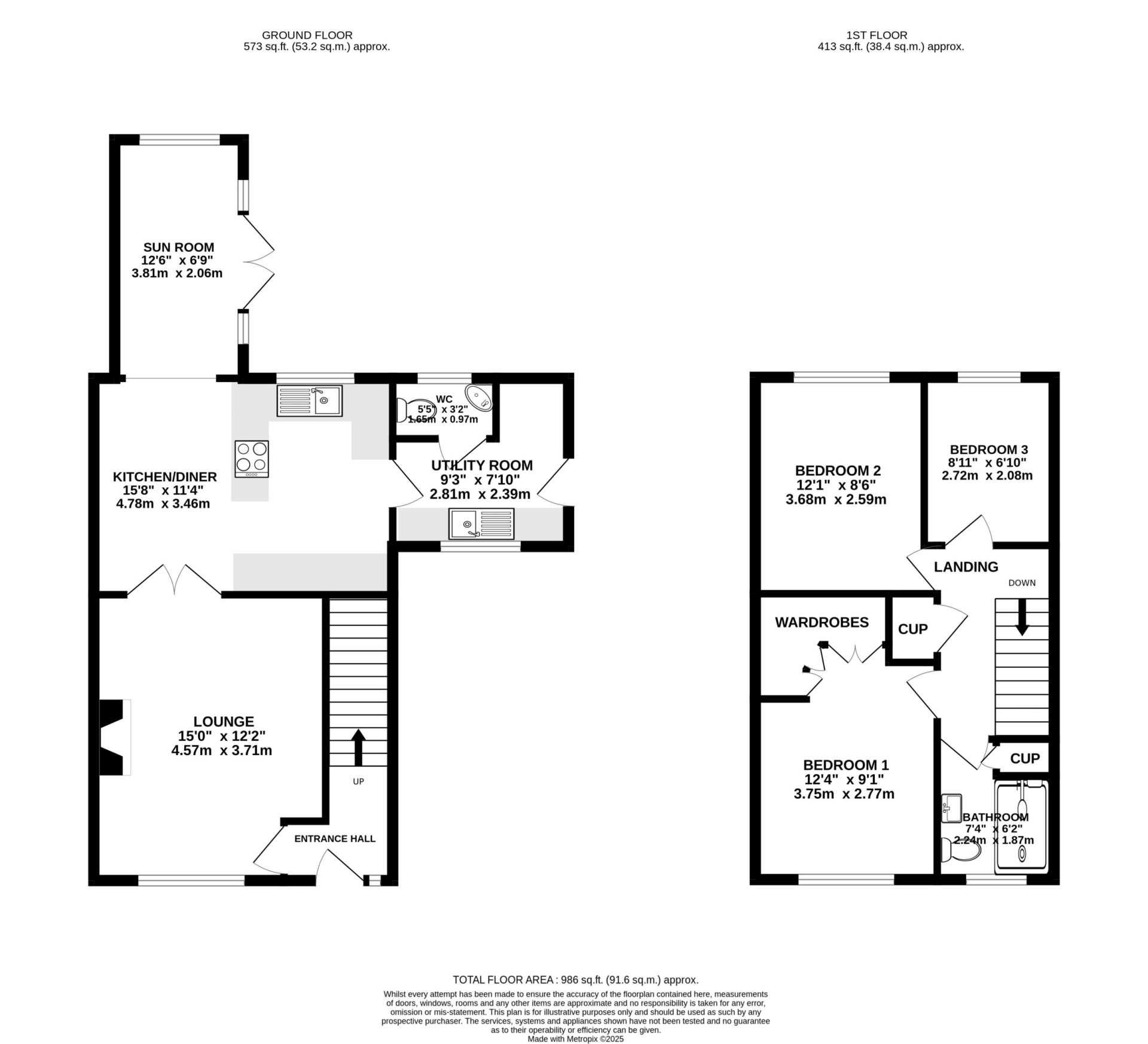 Floorplan - 23 Crovens Close, Governors Hill, Douglas, IM2 7AH. - Plan 1 of 1
