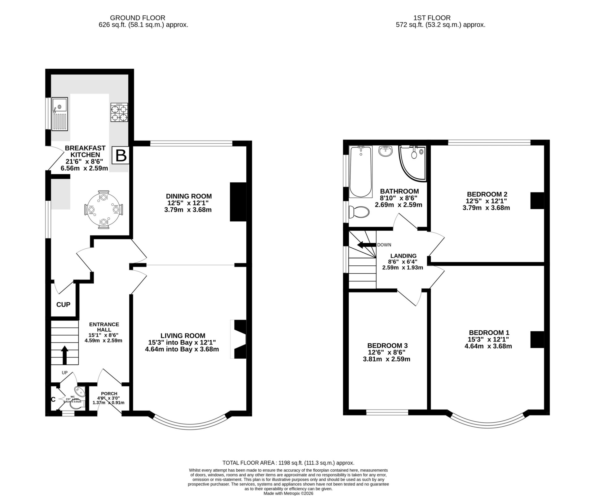 Floorplan - 20 Ballakermeen Drive, Douglas, IM1 4HN. - Plan 1 of 1