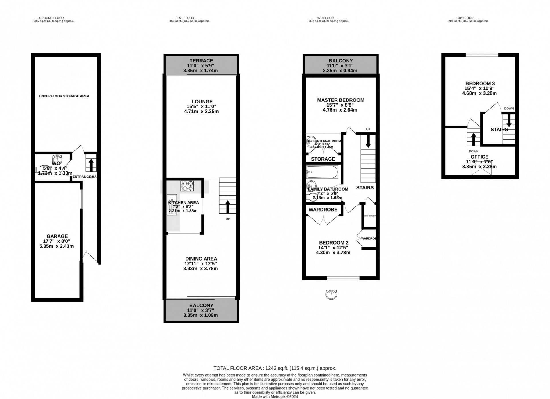 Floorplan - 7 Marine Gardens, Ramsey, IM8 1EN. - Plan 1 of 1